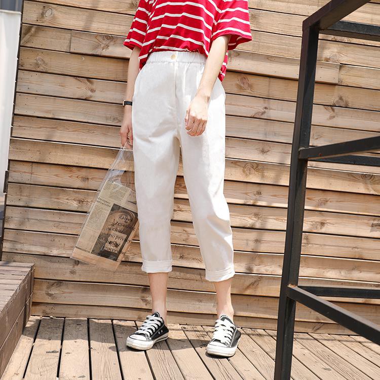 [Trợ giá] Quần Baggy Cạp Cao - Kèm ảnh thật - Hàng có sẵn