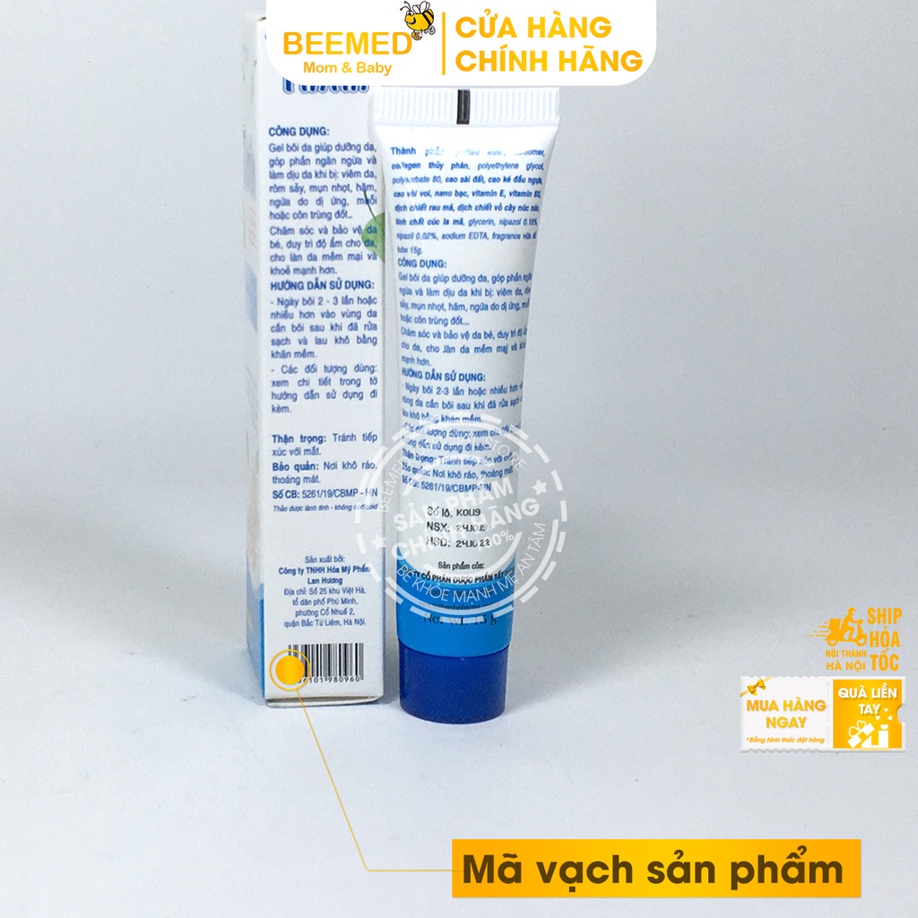 Kem Tintin giảm hăm, rôm sảy và ngứa da cho bé từ thảo dược, rau má và Nano bạc - Dùng được cho trẻ sơ sinh