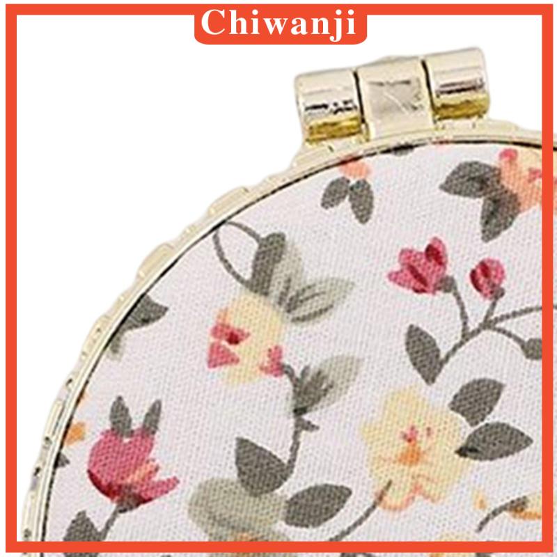 Gương Trang Điểm Gấp Gọn Bỏ Túi In Họa Tiết Hoa Xinh Xắn