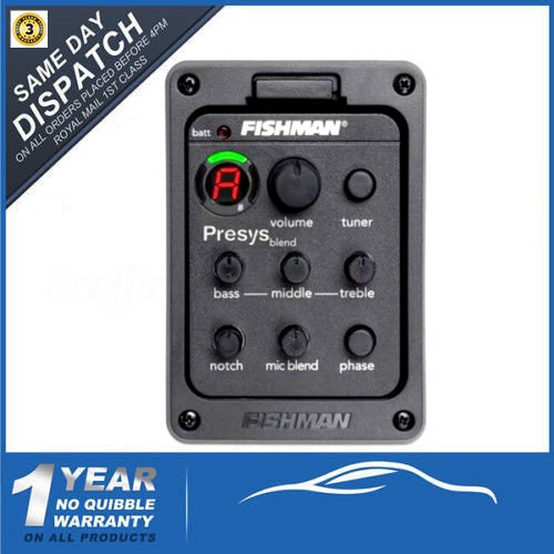 Bộ máy chỉnh EQ chuyên dụng FISHMAN Presys 301 cho đàn ghita và phụ kiện