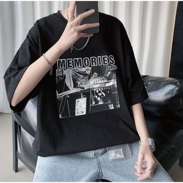 Áo Thun Tay Lỡ the MEMORIES Form Rộng Siêu Hot🍁 Unisex nam nữ đều mặc được | BigBuy360 - bigbuy360.vn