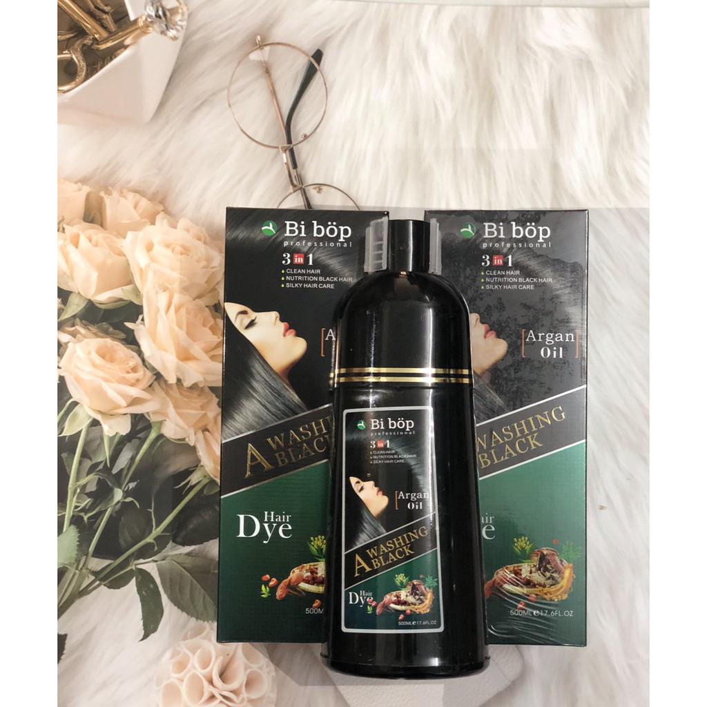 Dầu gội đen tóc Bibop phủ tóc bạc hiệu quả (Mẫu mới 3 trong 1) | BigBuy360 - bigbuy360.vn