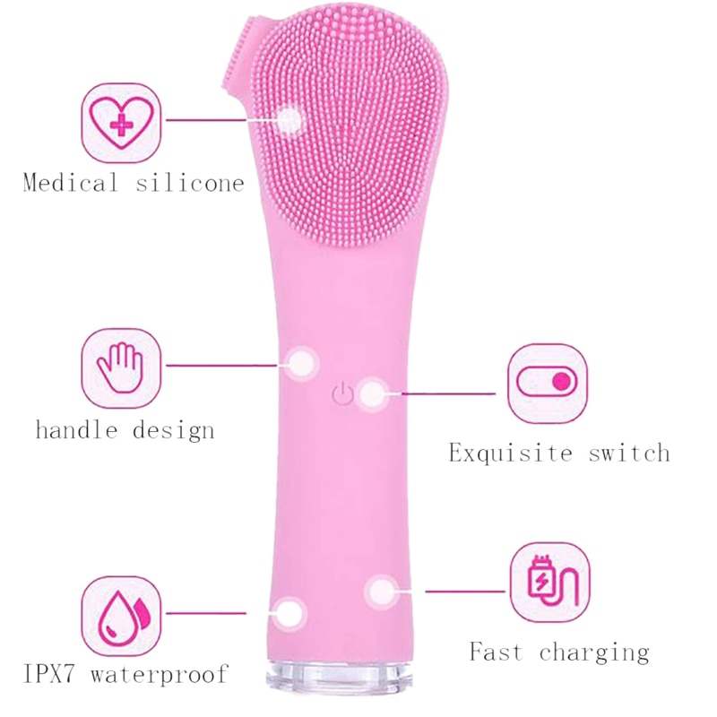 Máy rửa mặt có chức năng mát xa bằng silicon | BigBuy360 - bigbuy360.vn