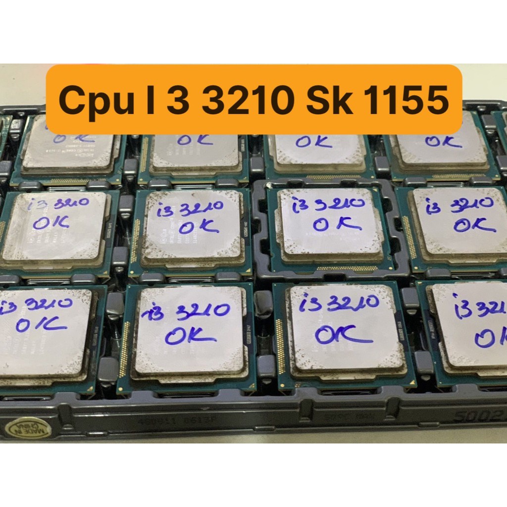 CPU I3 2100,I3 2100-2120, I3 3210, I3 3220,I3 3240 Sk 1155 - Vi Tính Bắc Hải