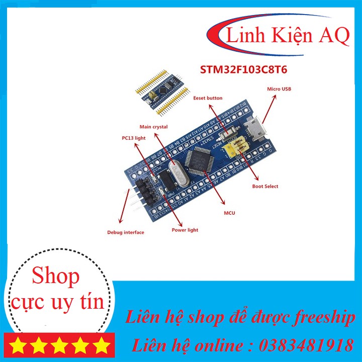 kít học lập trình stm32f103c8t6