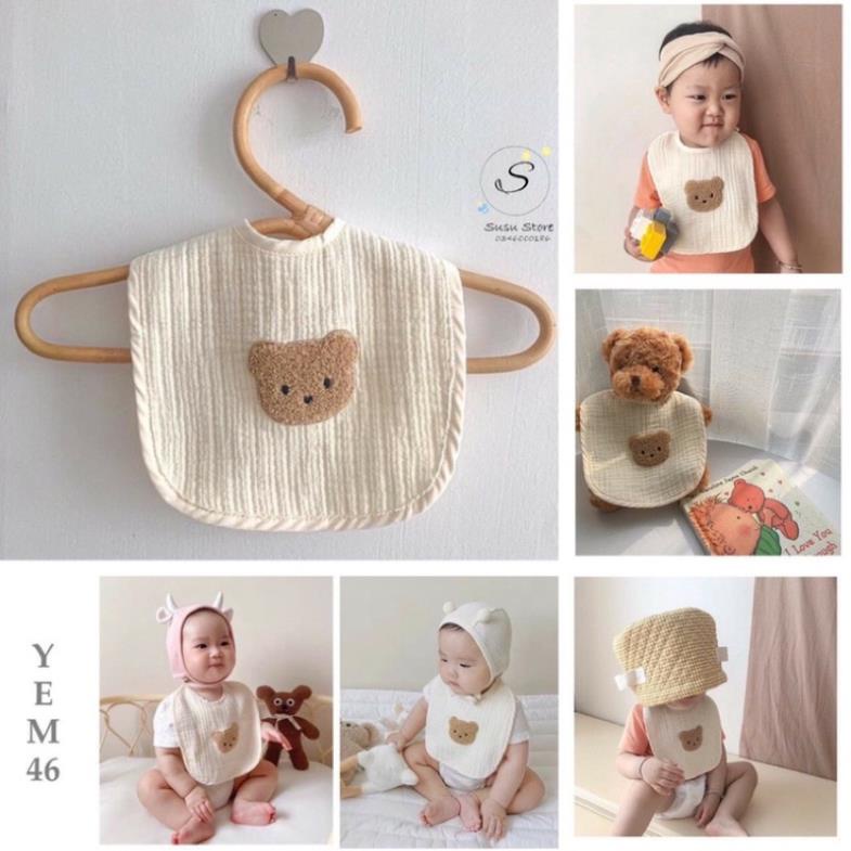 Yếm quàng cổ cho bé ORGANIC 100% SỢI BÔNG COTTON HỮU CƠ TỰ NHIÊN