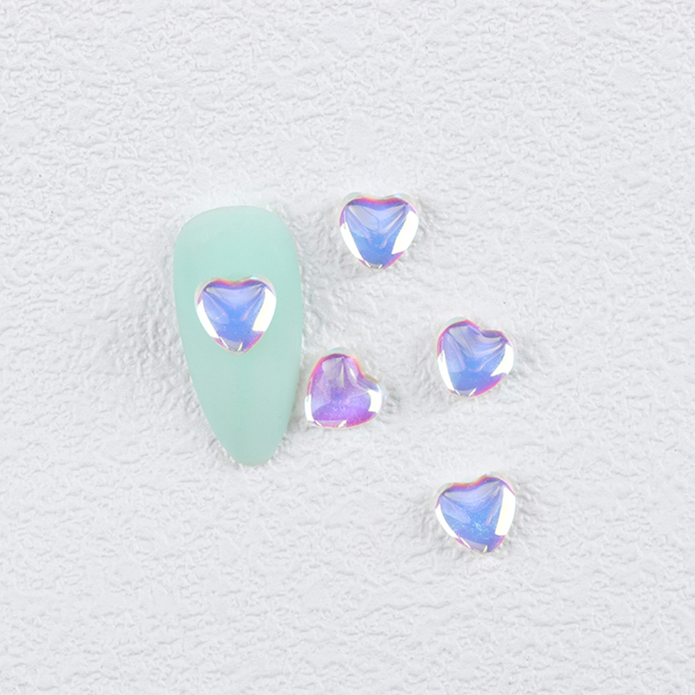 [Hàng mới về] Set 10 phụ kiện trang trí móng 3D hình trái tim