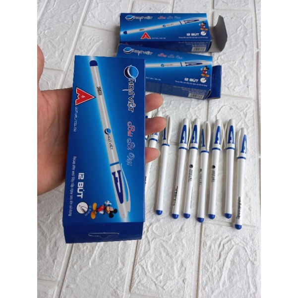 bút bi nước hoa việt.bút mực xanh học sinh