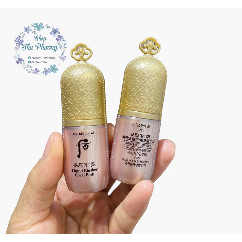 má hồng mini dạng kem whoo 8ml