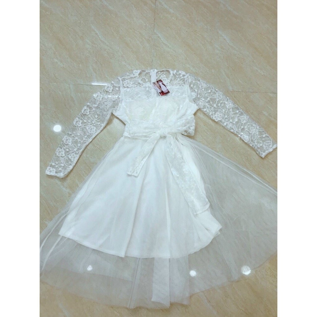 Gunkaymatter Váy Đầm Xoè Công Chúa Ren Phối Tùng Lưới Cứng  Chất Liệu Ren Phối Lưới Thời Trang Nữ