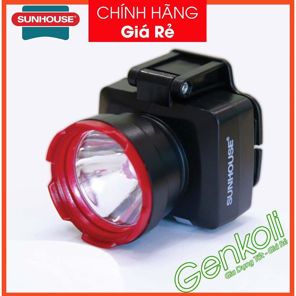 [ GIẢM SỐC] Đèn pin đội đầu Sunhouse SHE-5012 (cỡ nhỏ), Chính hãng giá rẻ, tiết kiệm, nhỏ gọn, linh hoạt