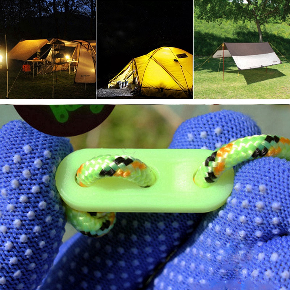 Bộ 5/10 phụ kiện giữ dây buộc túp lều 3 lỗ chống trượt có thể điều chỉnh kích thước