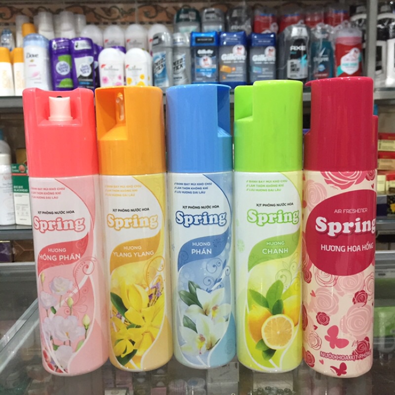 Nước xịt phòng Spring đủ huơng chai 225ml