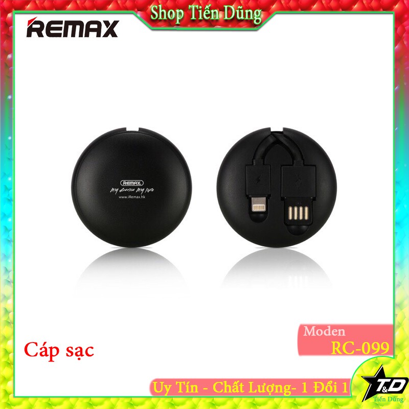 Cáp sạc nhanh Remax RC 099a cho type c có thể thu gọn- dây sạc RC-009a hỗ trợ sạc nhanh