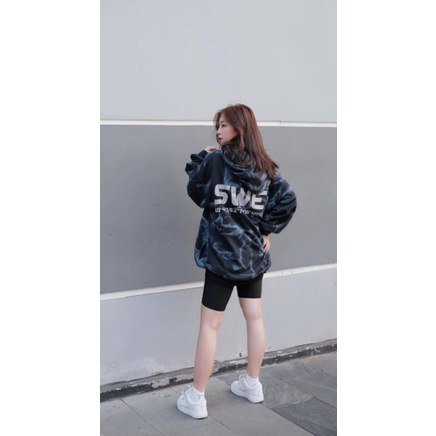 Áo Hoodie SWE Phong Cách Hip Hop Thời Trang Thu Đông Cho Nam Nữ