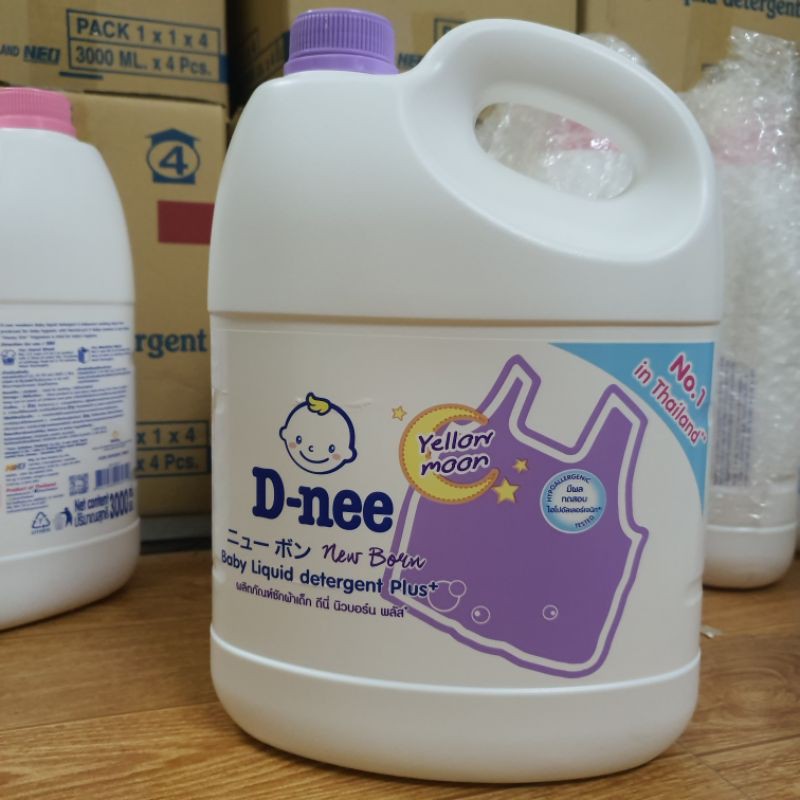 Nước giặt xả quần áo Dnee Thái Lan 3000ML - dịu nhe, an toàn cho bé