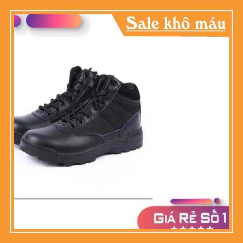 [Sale 3/3] Giày swat cổ thấp (màu đen)- giày nam nữ đi phượt Sale 11