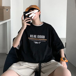 [VIDEO THẬT] Áo thun tay lỡ Real Good (unisex nam nữ đều mặc được)