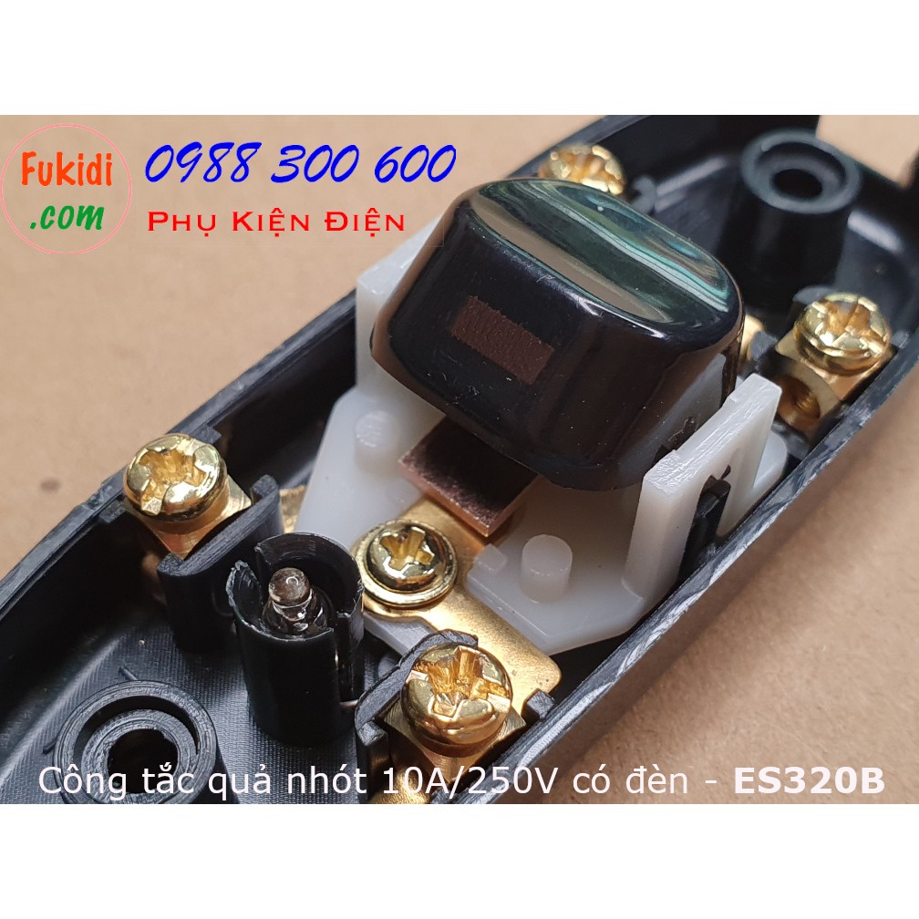 Công tắc treo dây, công tắc quả nhót, 10A 250V có đèn báo ES320