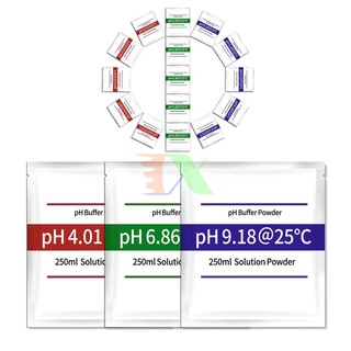 Bộ 3 gói bột pH dùng để hiệu chuẩn máy đo pH powder buffer