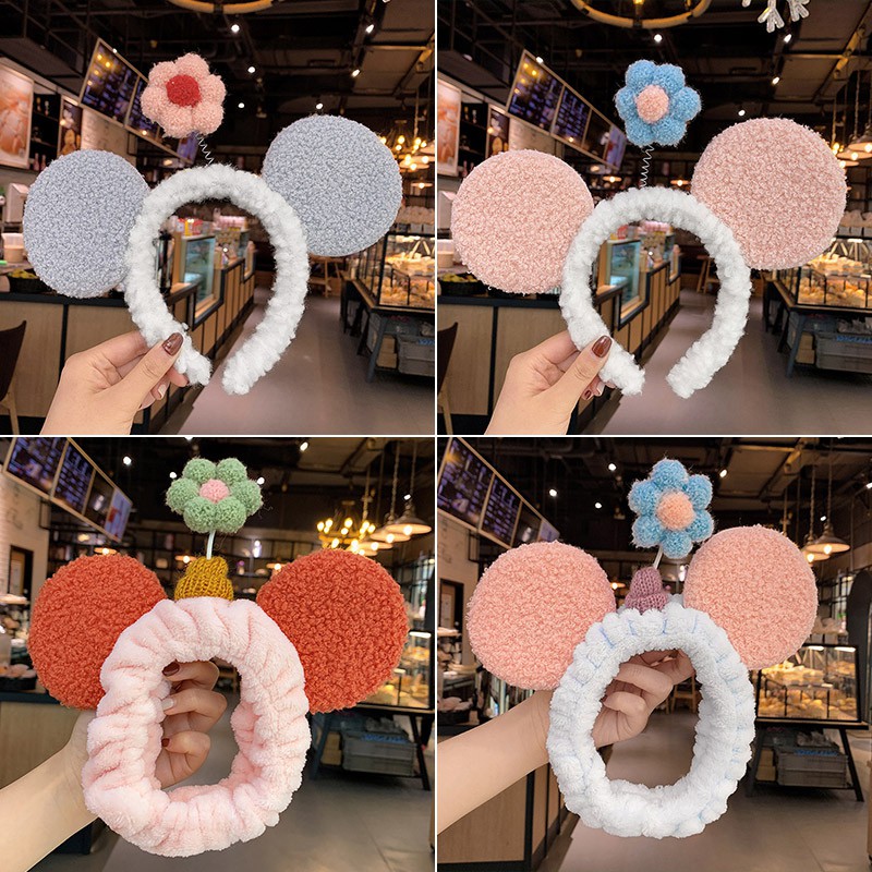 Băng Đô Tai Thỏ Bằng Lông Nhung Dễ Thương Xinh Xắn Dành Cho Bé Gái