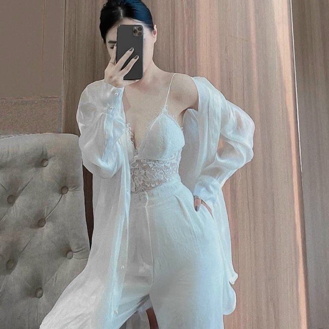 Áo Bra ren cổ yếm 2 lớp có đệm ngực (hàng loại 1, bao chất)