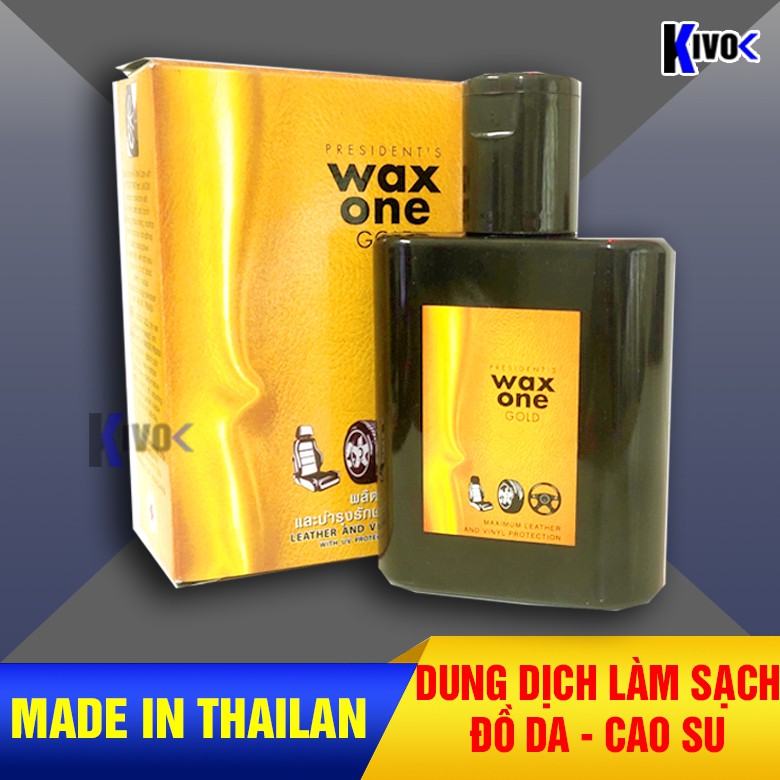 Bình Xịt Dung Dịch Vệ Sinh Làm Sạch Đồ Da Wax One Gold Thái Lan 135ML - Chai Xịt Đánh Bóng Cao Su,Ghế Otô, Giả Da-Kivo