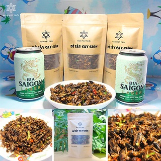 Dế Sấy Cay Giòn thực phẩm sấy làm đồ nhậu HOA MẶT TRỜI FARM