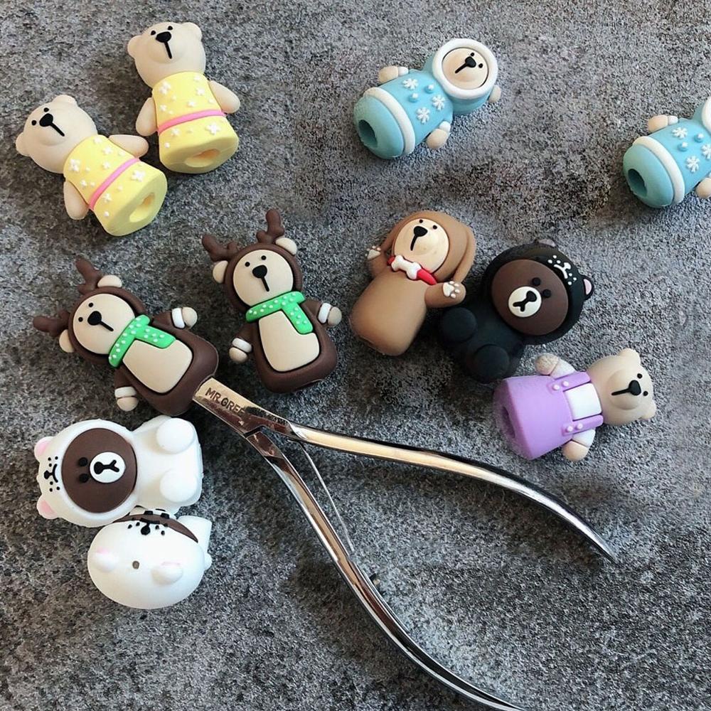 Dyruidoj Vỏ Bọc Bảo Vệ Hộp Đựng Kéo Cắt Móng Vuốt Hình Gấu Nhật Bản Phong Cách Ins