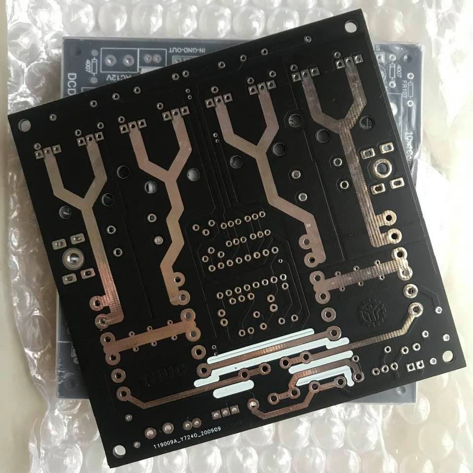 DIY bo mạch kích điện DC-DC _ PCB trắng