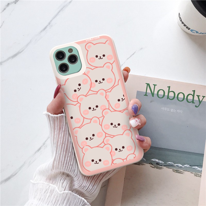 Ốp lưng iphone Cute Sweet cạnh vuông 6/6plus/6s/6splus/7/7plus/8/8plus/x/xr/xs/11/12/13/pro/max/plus/promax