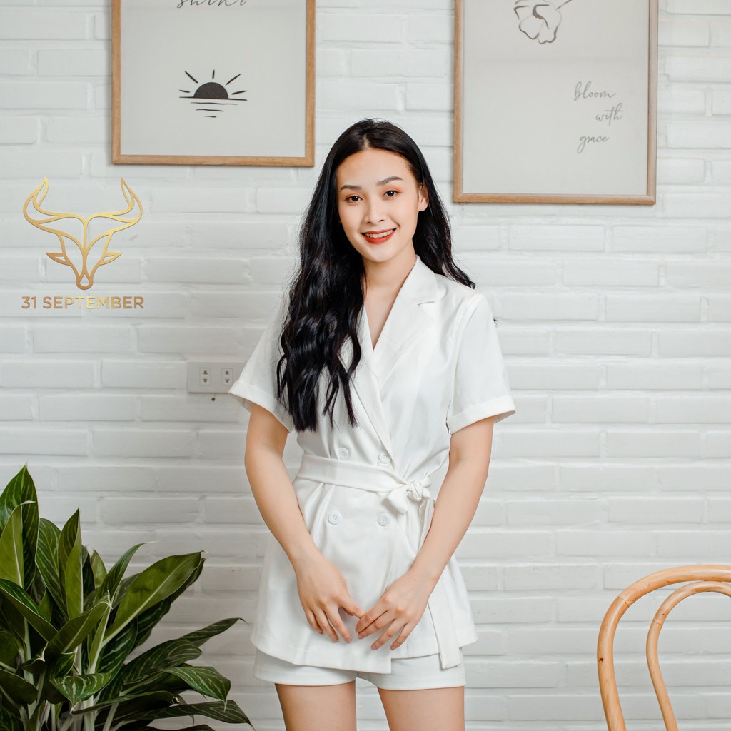 Set áo vest Yetu thắt eo kèm quần hàng chất lượng cao 31 SEPTEMBER S006 | BigBuy360 - bigbuy360.vn