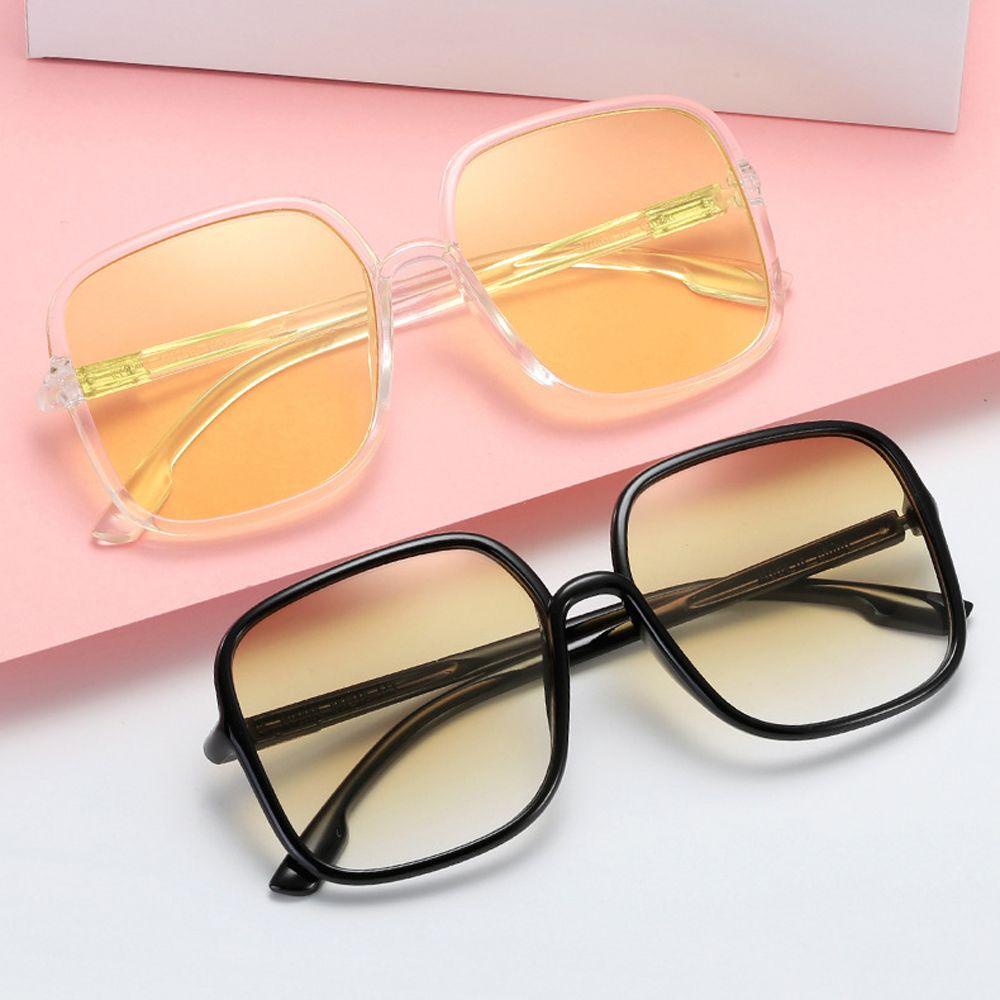 Kính Mát Gọng Vuông Lớn Phong Cách Vintage Dành Cho Nam Nữ