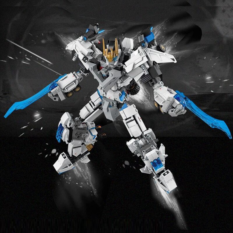 Mẫu Lắp Ráp mô hình JieStar 69000 MOC Creator Super Deformed Robots 901pcs