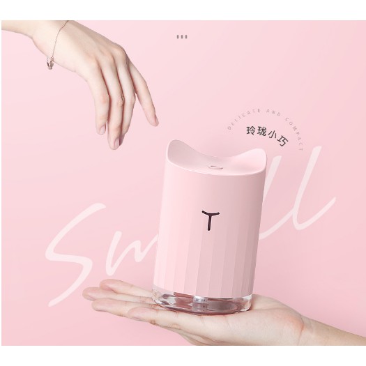 Máy phun sương tạo ẩm không khí để bàn dung tích 340ml - có đèn led phòng ngủ Siêu Đẹp