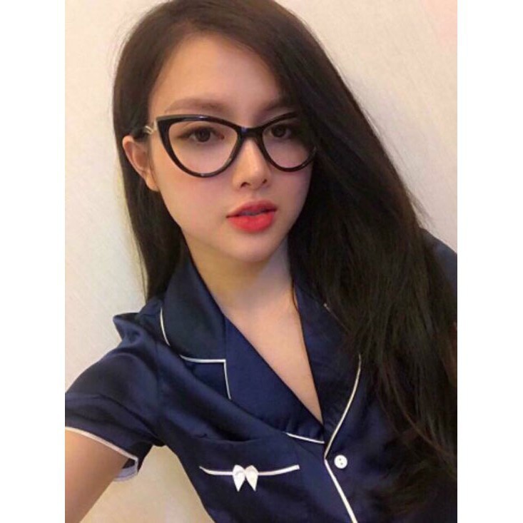 Gọng kính mắt mèo cho nam nữ mã 18 ( tặng kèm hộp đựng kính ) siêu hot