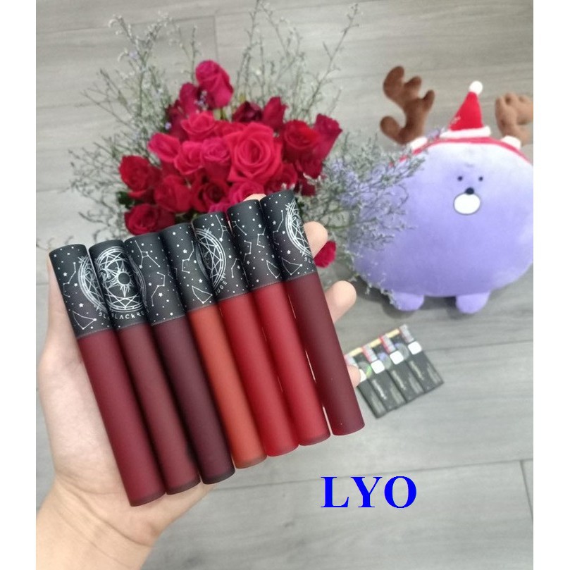 Son kem lì Black Rouge Cream Matt Rouge vỏ đen. chính hãng