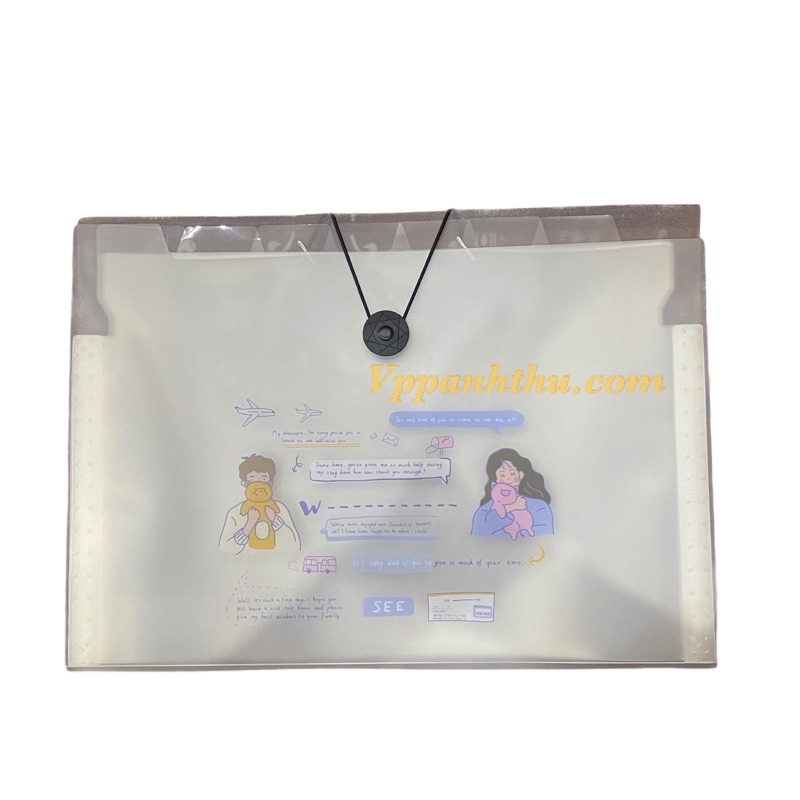 BÌA HỒ SƠ 8 NGĂN NHỰA ĐỦ HÌNH A4