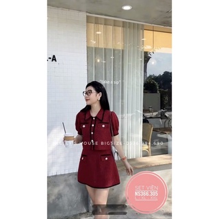 [Hàng Có Sẵn]Bigsize Set Viền Đỏ (Từ 55kg đến 90kg)