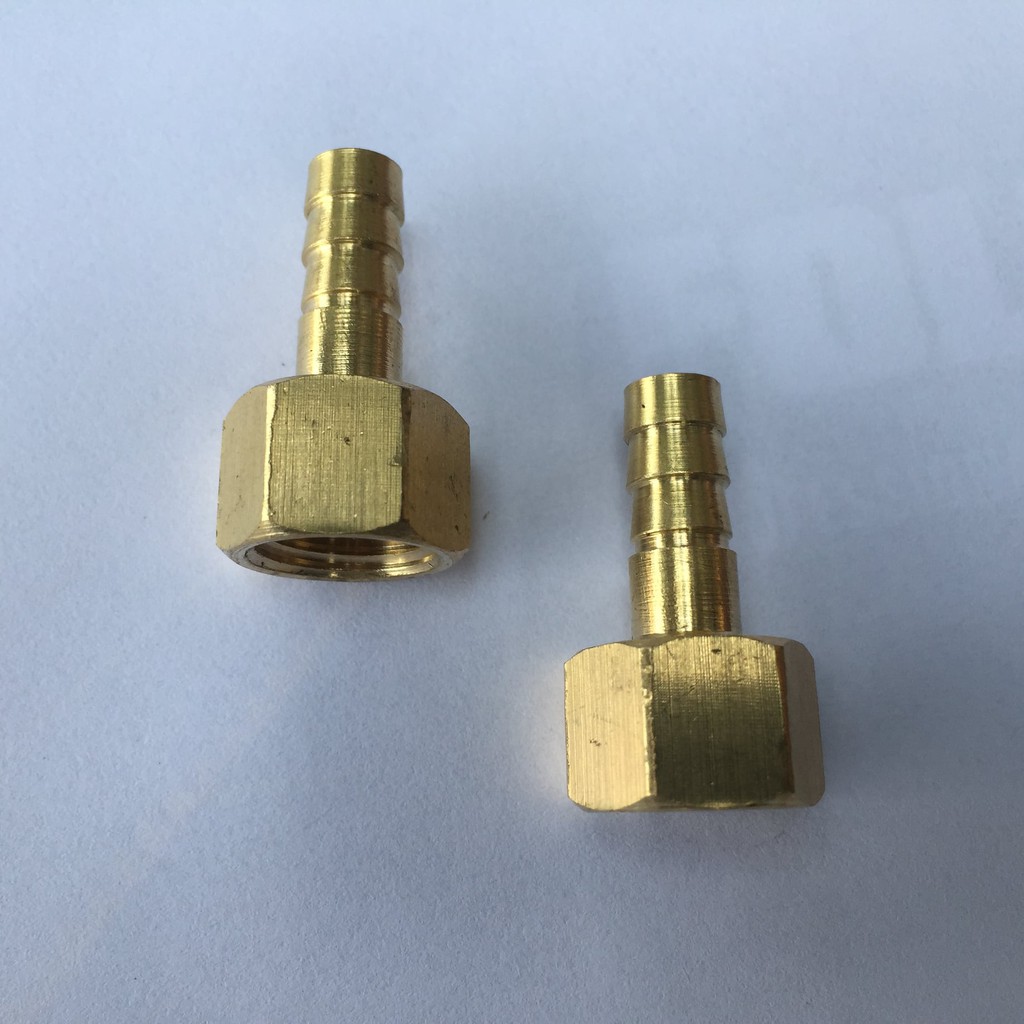 2 chiếc lơ đồng đầu nối đồng ren trong 12- đầu nối ống mềm 7mm
