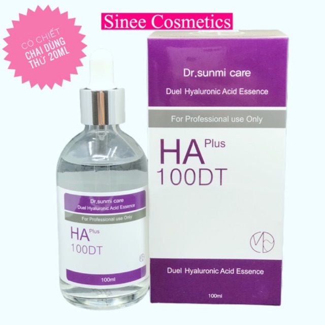 Serum cấp nước cho da Dr.Sunmi 100ml Care HA Plus 100DT Duel Hyaluronic Acid Esence