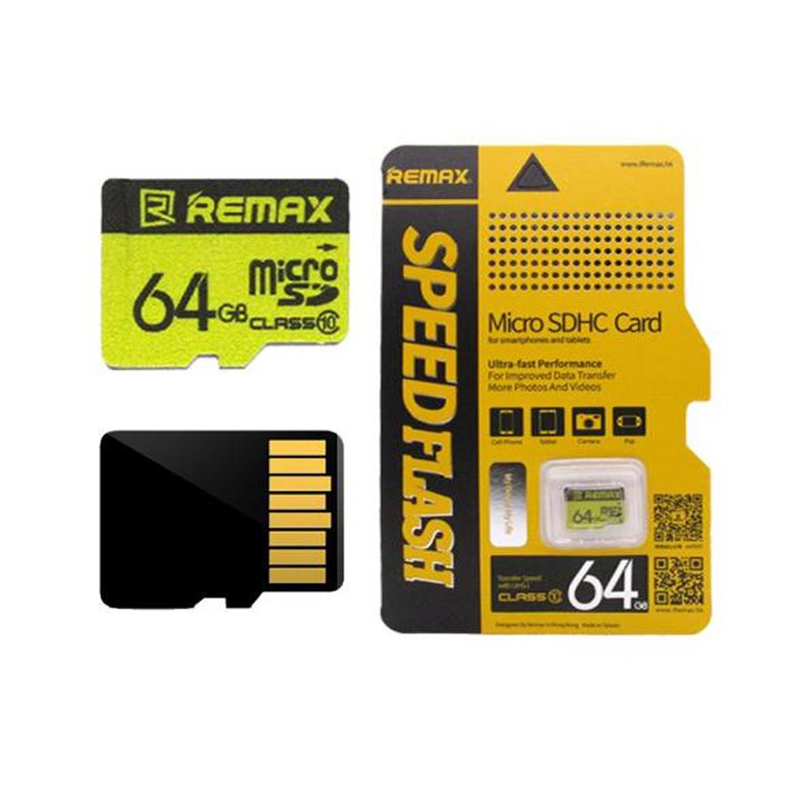 Thẻ nhớ MicroSD Remax 64Gb Class 10 | WebRaoVat - webraovat.net.vn