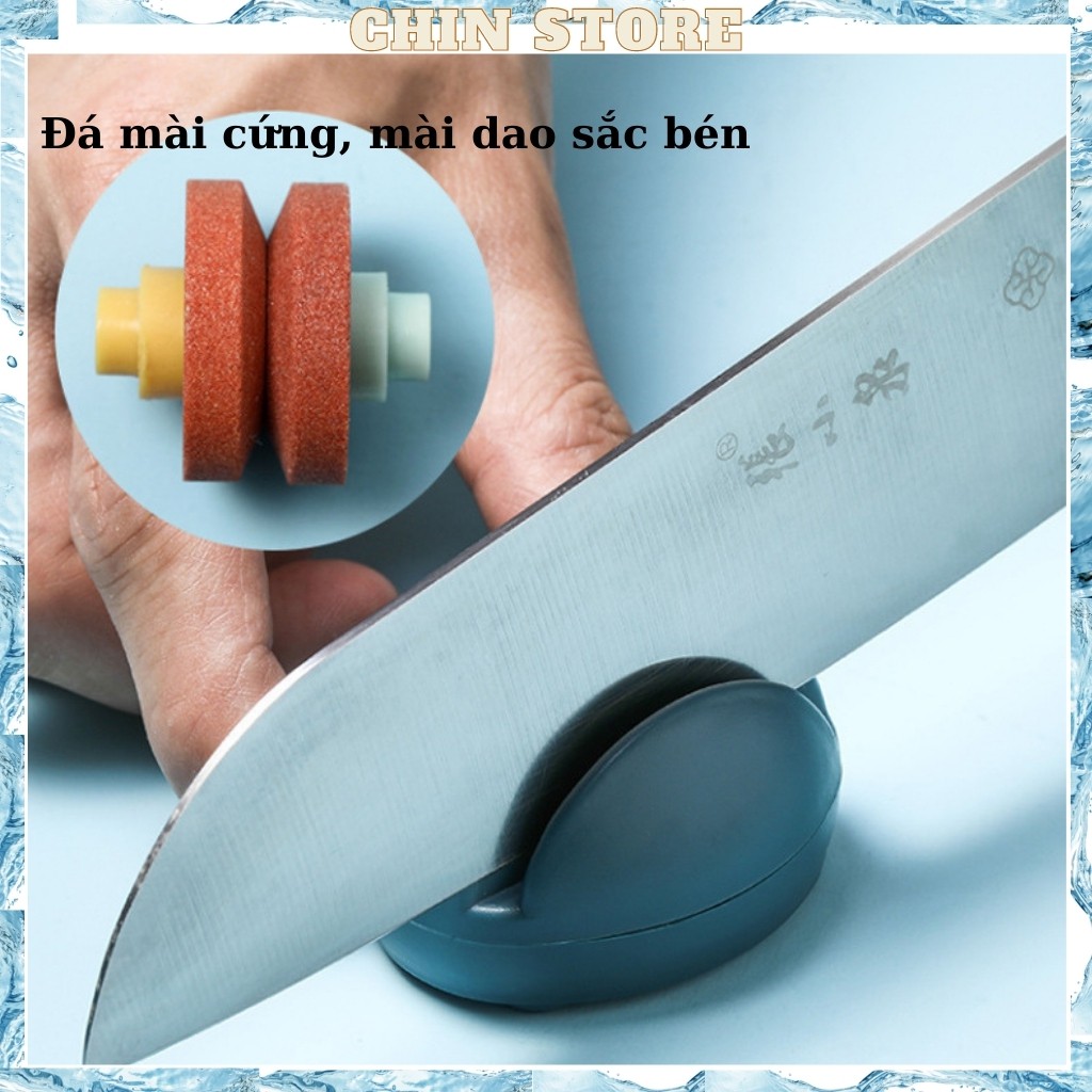 Đá mài mini , dụng cụ mài dao , máy mài dao hình gấu dễ thương 5.5*4.5cm