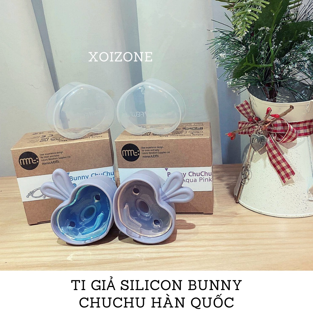 Ti giả Bunny Chuchu Mamastem Hàn Quốc cho bé từ 0 tháng - 18 tháng (có hộp đựng)