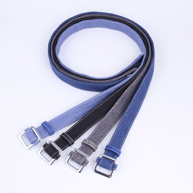 Phong cách Hàn Quốc Thắt lưng vải không đục lỗ đơn giản dị cho nữ