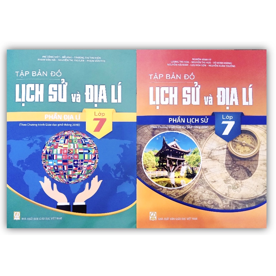 Sách - Combo 2 cuốn Tập bản đồ Lịch Sử và Địa Lí Lớp 7 ( theo chương trình GDPT 2018 )