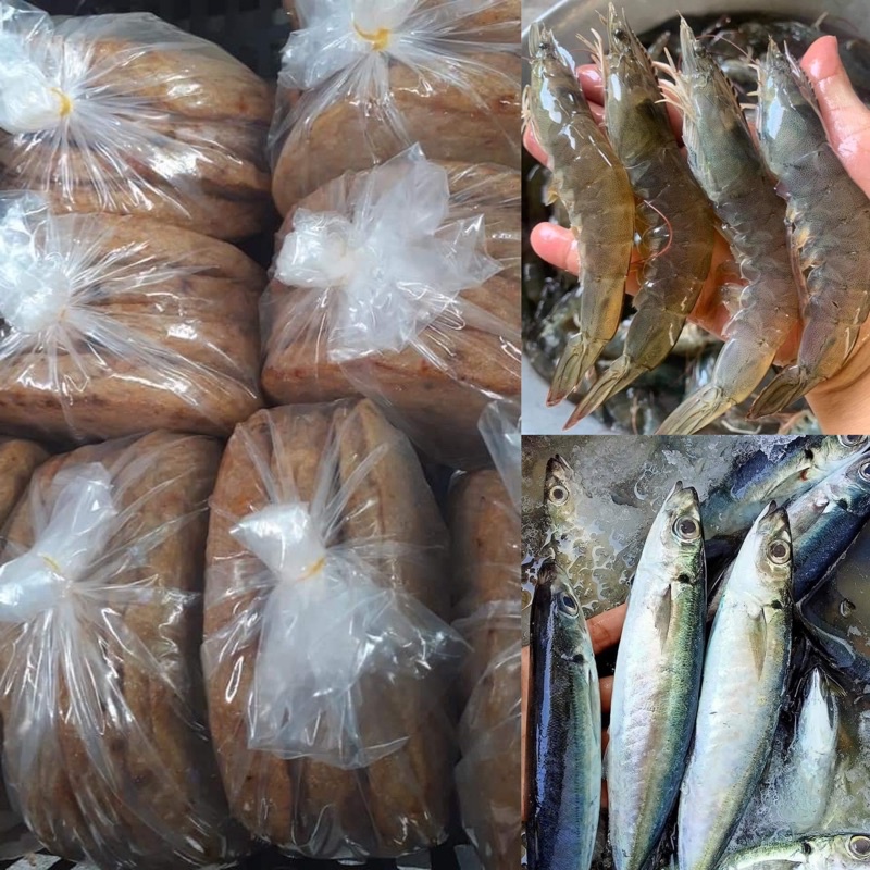 1kg Tôm thẻ sống dập đá tươi roi rói