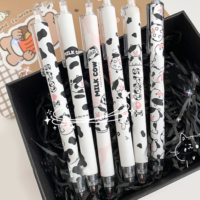 1 Bút mực gel đen dễ thương mẫu ngẫu nhiên dùng viết bài tiện dụng