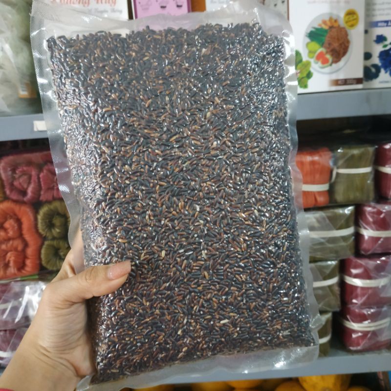 Gạo lứt tím (NGUYÊN CÁM) - gạo Ruộng Rươi thảo dược xuất khẩu
