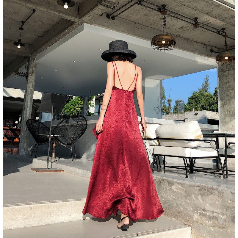 Đầm Maxi Hở Lưng,Váy Maxi Hở Lưng Siêu Gợi Cảm Cho Nữ